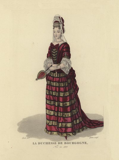 Marie-Adelaide de Savoy, duquesa da Borgonha de French School