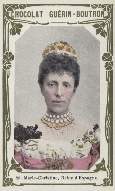 Marie-Christine, Reine dEspagne (foto colorida) de French School