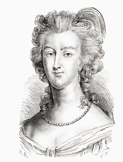 Marie Antoinette, da Histoire de France, publicada em 1880 de French School