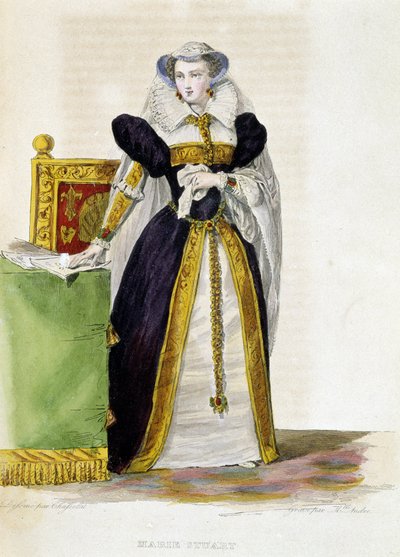 Mary Stuart - em "Le Plutarque Français" de Mennechet de French School