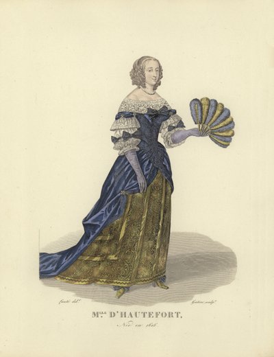 Marie de Hautefort, favorita do rei Luís XIII da França de French School