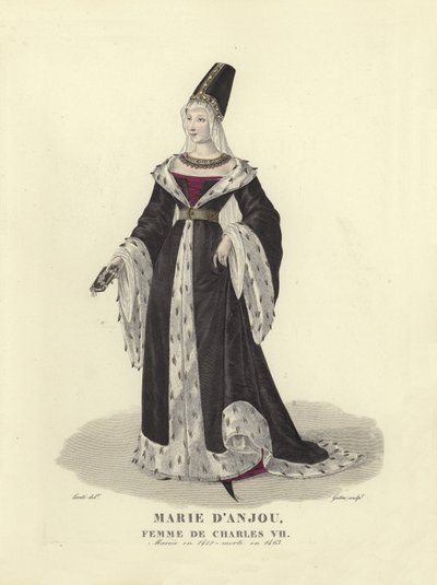 Marie de Anjou, esposa do rei Carlos VII da França de French School