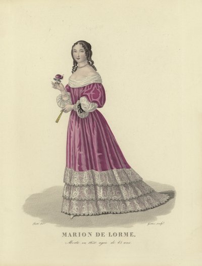 Marion de Lorme, cortesã francesa de French School