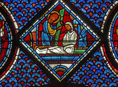 Janela de Maria Madalena: Lázaro - sua ressurreição (w46) de French School
