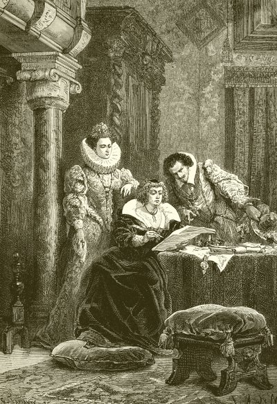 Maria de Médicis, Concini e Leonara Galigai de French School