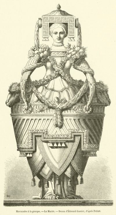 Mascaradas gregas, La Mariee (gravura) de French School