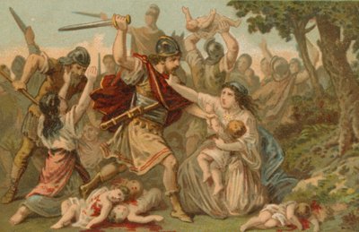 Massacre dos Inocentes (cromolitografia) de French School