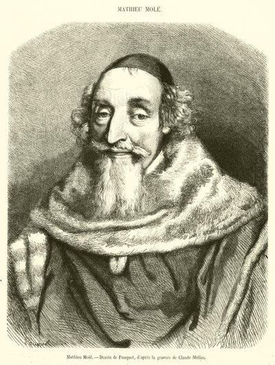 Mathieu Mole (gravura) de French School