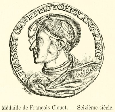 Medalha de François Clouet, século XVI (gravura) de French School