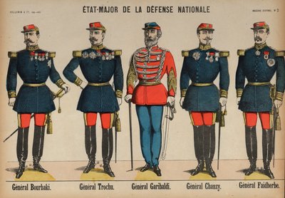 Membros do Estado-Maior do Exército Francês durante a Guerra Franco-Prussiana de French School