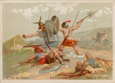 Merovee, rei da França (412-457) de French School
