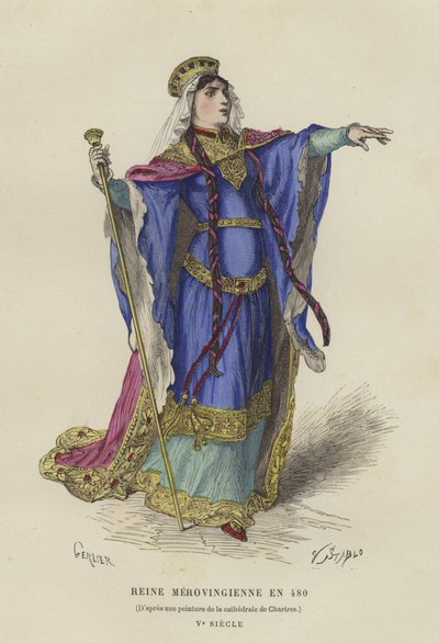 Rainha Merovíngia, 480 de French School