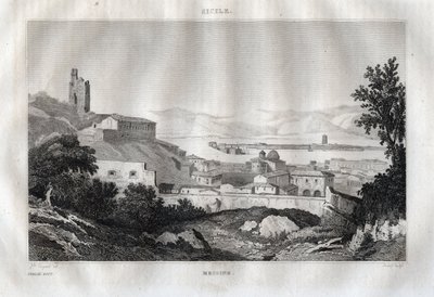 Messina - Messina - Sicilia - Sicilia - Sicilie - Gravura de "Itália Pitoresca" - Pintura Histórica e Descritiva da Itália" de M. de Norvins, Ch. Nodier 1834-1836. de French School
