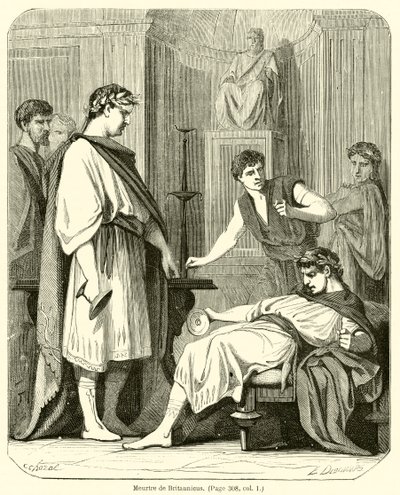 Assassinato de Britannicus (gravura) de French School