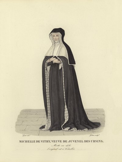Michelle de Vitry, viúva de Jean Juvenel des Ursins de French School