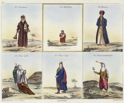 Trajes do Oriente Médio de French School