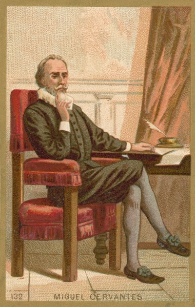 Miguel de Cervantes, romancista espanhol, poeta e dramaturgo de French School