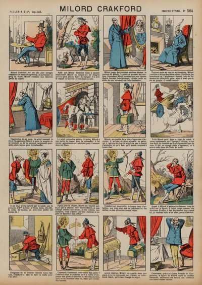 Milord Crakford (gravura colorida) de French School