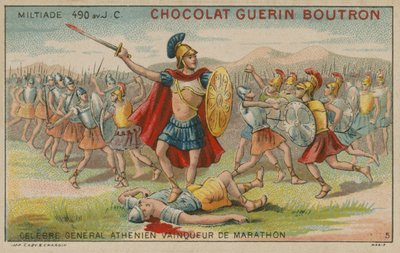 Miltíades, general ateniense e vencedor da Batalha de Maratona, 490 aC de French School