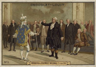 Mirabeau na Assembleia Nacional, 23 de junho de 1789 de French School