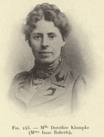 Mlle Dorothee Klumpke (Mme Isaac Roberts) (gravura) de French School