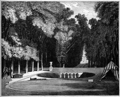 Modelo da linha férrea construída para o Príncipe Imperial (filho de Napoleão III), em Saint Cloud Park de French School