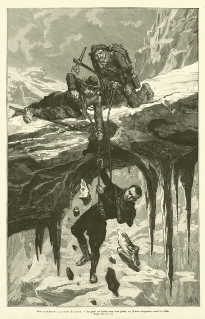 Mon Ascencion A La Dent Blanche (gravura) de French School