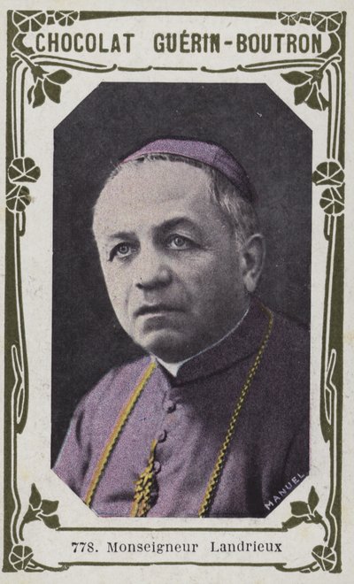 Monseigneur Landrieux (foto colorida) de French School