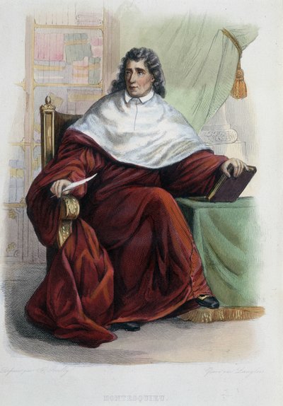 Montesquieu - em Ed. Mennechet, "Le Plutarque francais de French School