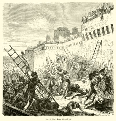 Mort de Seba (gravura) de French School