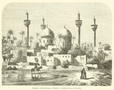 Mosquee Imam-Moussa, um Bagdad (gravação) de French School