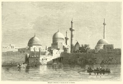Mosquee a Mossoul (gravura) de French School