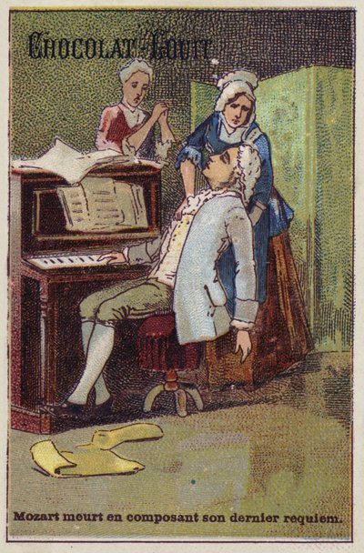 Mozart morre ao compor seu último requiem de French School