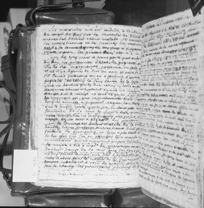 Ms.1477 fol.396vo Carta comentando o Homem na Máscara de Ferro, 4 de setembro de 1687 (caneta e tinta no papel) de French School