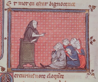 Ms 1044 fol.67 O Sermão, de Ovide Moralise escrito por Chretien Legouais de French School