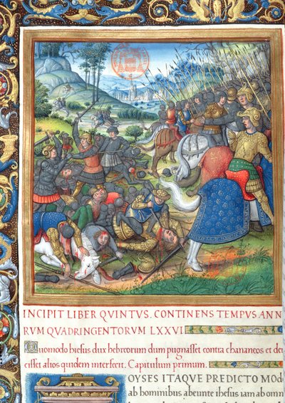 Ms. 1581 f. 154 Ilustração do Livro VIII (Da Morte de Davi à Morte de Acabe), Capítulo 1 das Antiguidades dos Judeus (Antiquitates Judaicae) de Flávio Josefo - Como Salomão, quando ele de French School