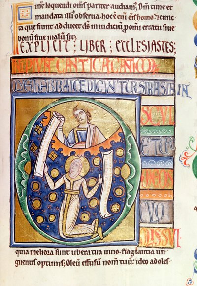 Ms 1 fol.235 O Livro de Eclesiastes, da Bíblia de Souvigny de French School