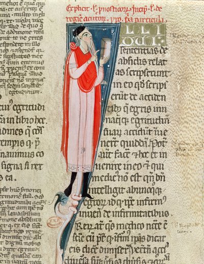Ms 2046 Um doutor ensinando, de Aforismos por Hipócrates (c.460-c.377 aC) com um comentário de Cláudio Galeno (c.130-c.201) de French School