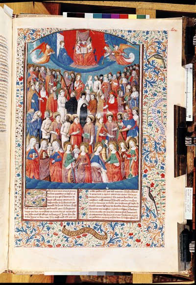 Ms 246 f.406r Paraíso, de De Civitate Dei por Santo Agostinho de Hipona (354-430) de French School