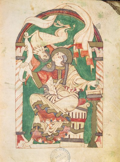 Ms 24 fol.53 São Marcos, de um evangelho da Abadia de Corbie de French School