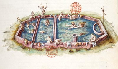Sra. 3243 The Baths of Nerys at Neris-les-Bains, ilustração de 