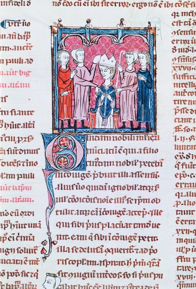 Ms 372 fol.158v Entronização de um bispo, de Decrets de Gratien de French School