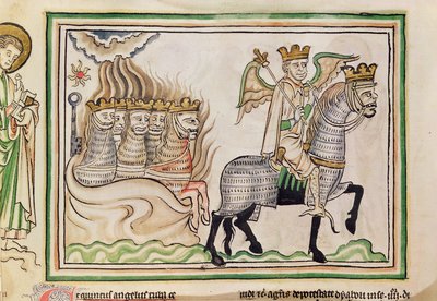 Ms 422 f.33v Queda da Estrela de Satanás de French School