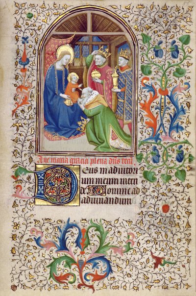 Ms 66 f.52r Adoração dos Magos, Amiens de French School