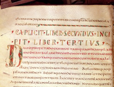Ms Lat 1732 Fol.67v Historiated D inicial, de uma obra de Saint Ambroise (340-396) de French School