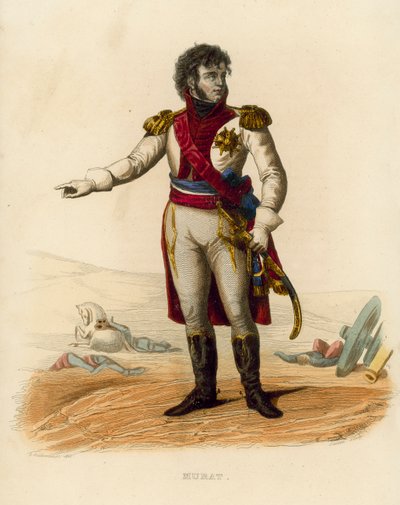 Murat (gravação a cores) de French School