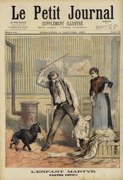 Assassinato de uma criança pequena, França, 1897 de French School