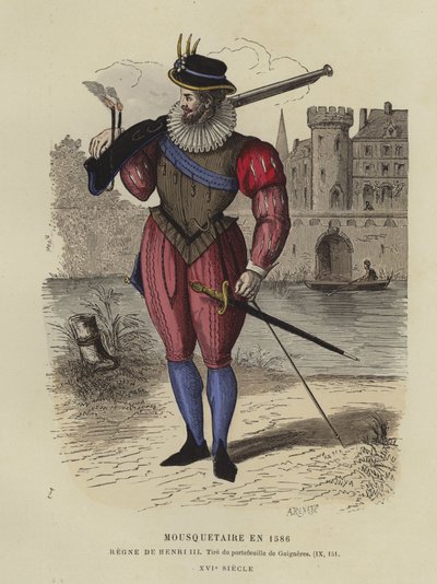 Mosqueteiro do reinado de Henrique III da França, 1586 de French School