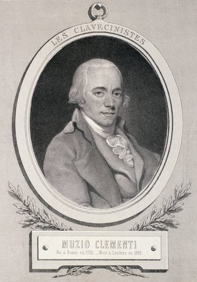 Muzio Clementi (1752-1832) gravado por Alfred Lemoine de French School