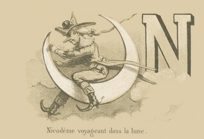 N: Nicodeme viajando na lua de French School
